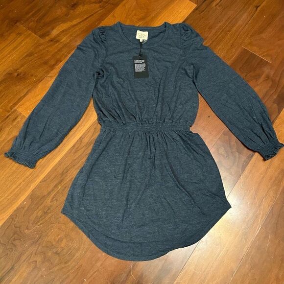 Chaser women’s triblend puff sleeve smocked tunic dress size medium NWT - Picture 2 of 8